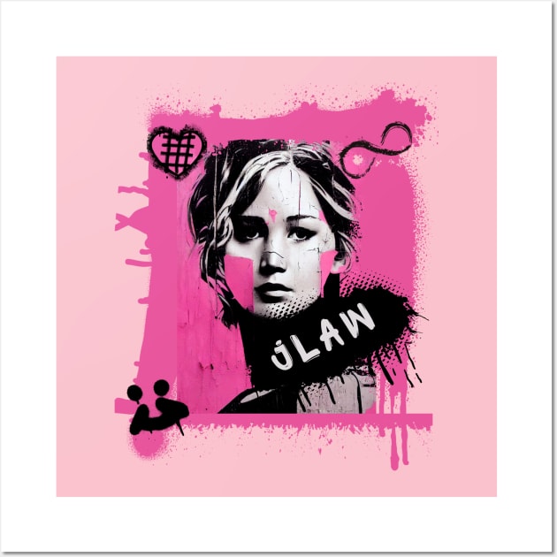 Jlaw is street wise Wall Art by WearablePSA